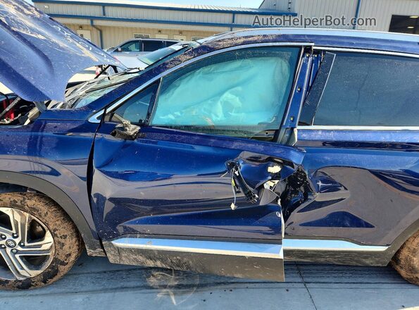 5NMS2DAJ4NH399701 2022 HYUNDAI SANTA Blue Front interior view