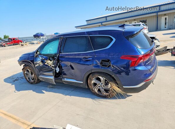 5NMS2DAJ4NH399701 2022 HYUNDAI SANTA Blue Rear left