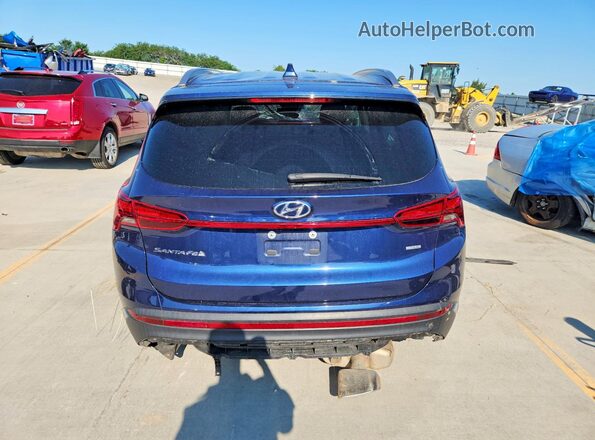 5NMS2DAJ4NH399701 2022 HYUNDAI SANTA Blue Rear view