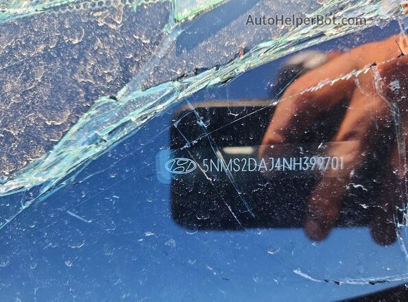 5NMS2DAJ4NH399701 2022 HYUNDAI SANTA Blue VIN sticker view