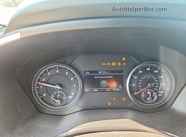 5NMS2DAJ5PH583872 2023 HYUNDAI SANTA Black Vista del cuadro de instrumentos