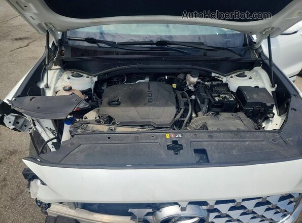 5NMS2DAJ7NH418712 2022 HYUNDAI SANTA White Vista del compartimento del motor