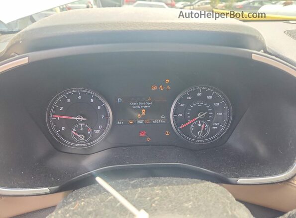 5NMS2DAJ7NH418712 2022 HYUNDAI SANTA White Vista del cuadro de instrumentos
