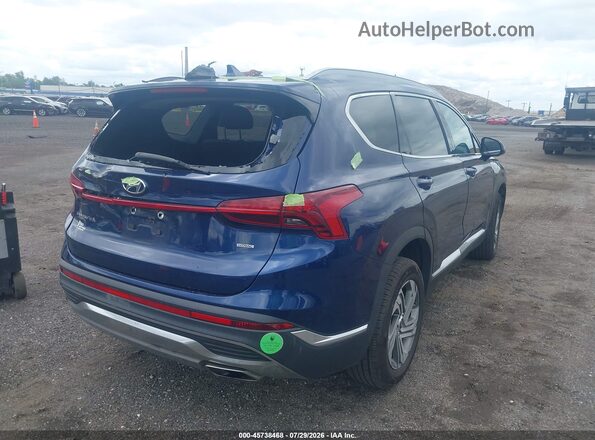 5NMS2DAJ8MH310386 2021 HYUNDAI SANTA FE Blue Vista frontal