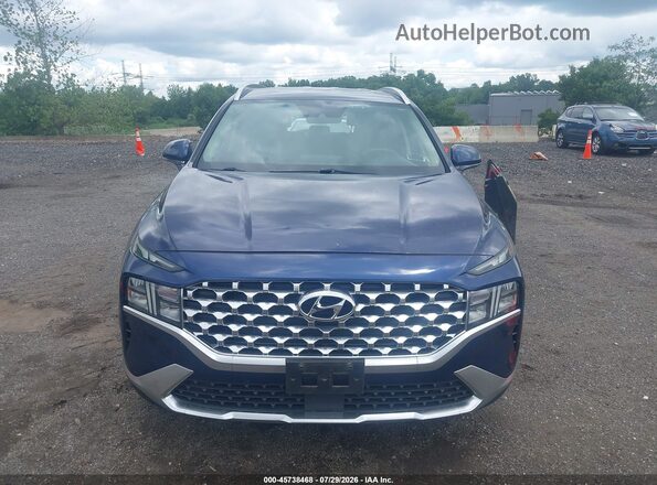 5NMS2DAJ8MH310386 2021 HYUNDAI SANTA FE Blue Vista del cuadro de instrumentos