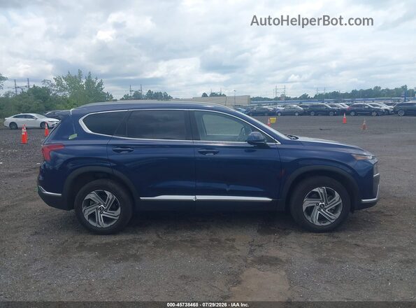 5NMS2DAJ8MH310386 2021 HYUNDAI SANTA FE Blue Vista interior trasera