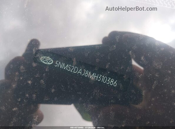 5NMS2DAJ8MH310386 2021 HYUNDAI SANTA FE Blue 