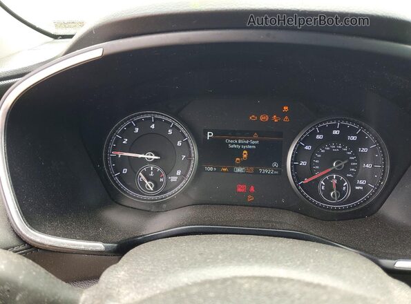 5NMS2DAJ8PH542135 2023 HYUNDAI SANTA Blue Vista del cuadro de instrumentos