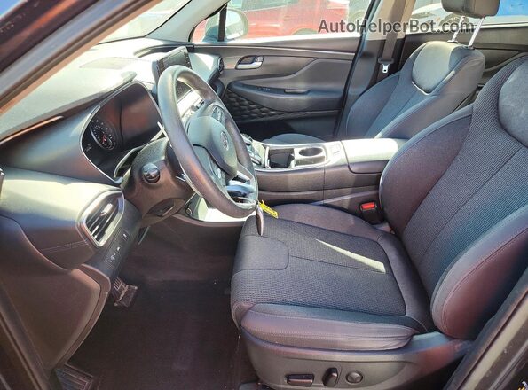 5NMS2DAJ9MH346636 2021 HYUNDAI SANTA Gray Вид салону спереду