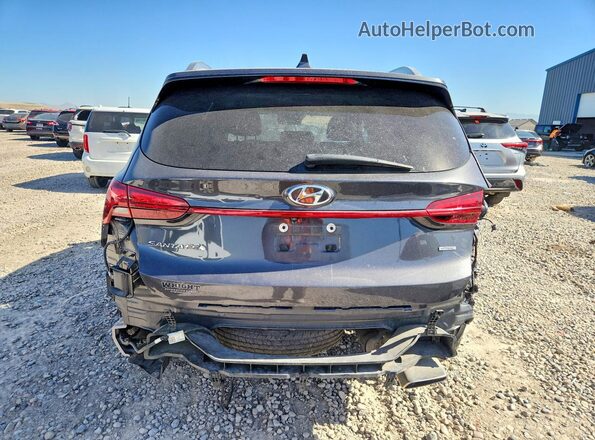 5NMS2DAJ9MH346636 2021 HYUNDAI SANTA Gray Вид ззаду