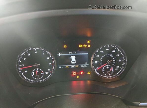 5NMS2DAJXPH583317 2023 HYUNDAI SANTA White ხელსაწყოთა პანელის ხედი