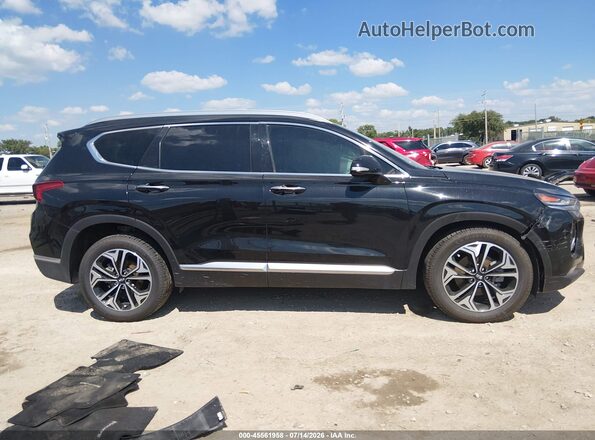5NMS33AA2LH274815 2020 HYUNDAI SANTA FE Black Widok wnętrza z tyłu