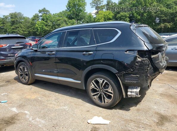 5NMS33AA2LH296023 2020 HYUNDAI SANTA Black Հետևի ձախ