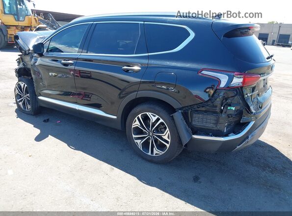5NMS33AA3LH298010 2020 HYUNDAI SANTA FE Black Trasero izquierdo