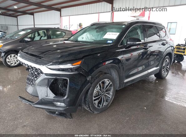 5NMS33AA9LH298870 2020 HYUNDAI SANTA FE Black Передня ліва чверть