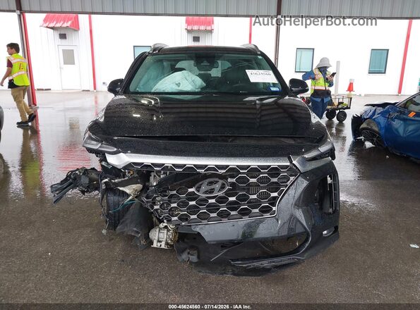 5NMS33AA9LH298870 2020 HYUNDAI SANTA FE Black Вид задньої частини салону