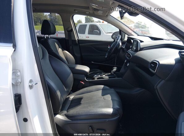 5NMS33AD0LH302363 2020 HYUNDAI SANTA FE White წინა სალონის ხედი