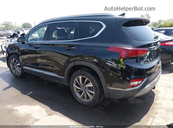 5NMS33AD1KH009800 2019 HYUNDAI SANTA FE Black უკანა მარცხენა