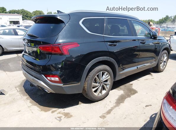 5NMS33AD1KH009800 2019 HYUNDAI SANTA FE Black უკანა მარჯვენა