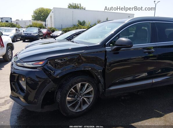 5NMS33AD1KH009800 2019 HYUNDAI SANTA FE Black წინა ხედი