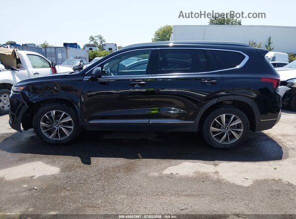 5NMS33AD1KH009800 2019 HYUNDAI SANTA FE Black სალონის 360-გრადუსიანი ხედი
