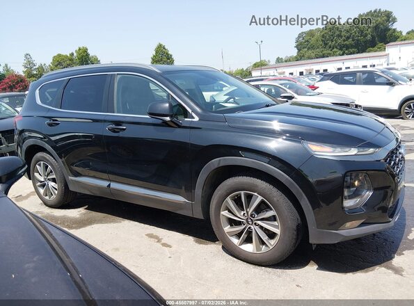 5NMS33AD1KH009800 2019 HYUNDAI SANTA FE Black უკანა სალონის ხედი