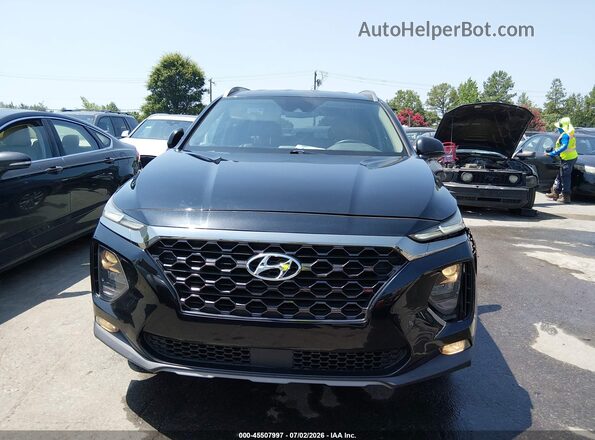 5NMS33AD1KH009800 2019 HYUNDAI SANTA FE Black ხელსაწყოთა პანელის ხედი