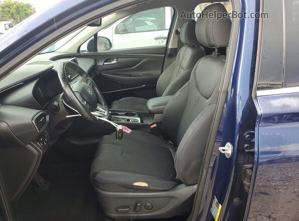 5NMS33AD1KH024460 2019 HYUNDAI SANTA Blue Widok wnętrza z przodu