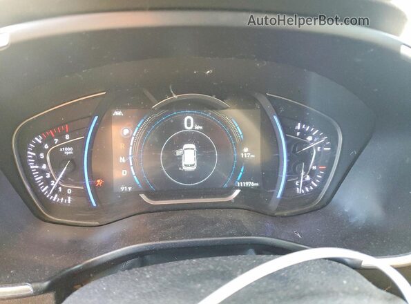 5NMS33AD1KH107192 2019 HYUNDAI SANTA Gray Widok zestawu wskaźników