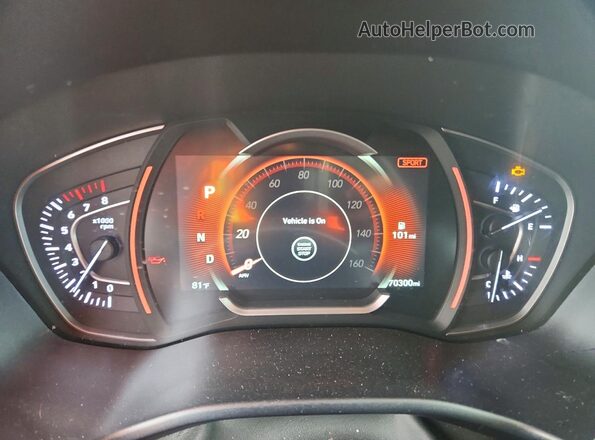 5NMS33AD1LH181102 2020 HYUNDAI SANTA Black Widok zestawu wskaźników
