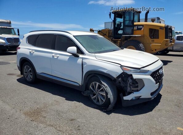 5NMS33AD2KH069729 2019 HYUNDAI SANTA White Передня права чверть