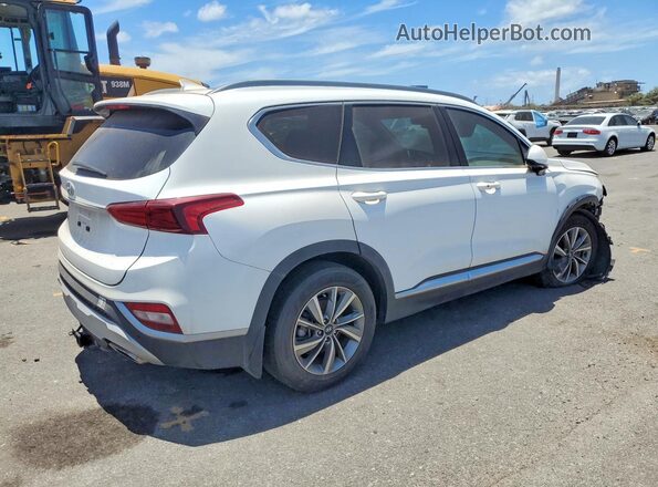 5NMS33AD2KH069729 2019 HYUNDAI SANTA White Задня права чверть