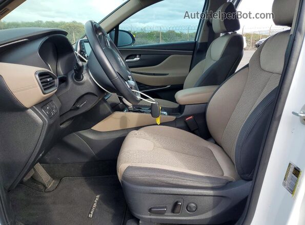 5NMS33AD2KH069729 2019 HYUNDAI SANTA White Вид салону спереду