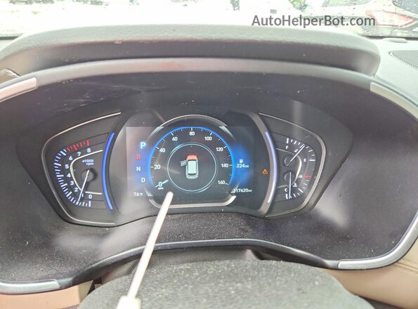 5NMS33AD2KH129055 2019 HYUNDAI SANTA Tan Vista del cuadro de instrumentos