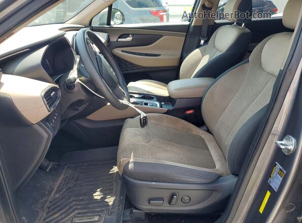 5NMS33AD2KH133882 2019 HYUNDAI SANTA Gray Widok wnętrza z przodu