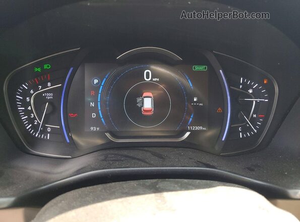 5NMS33AD2KH133882 2019 HYUNDAI SANTA Gray Widok zestawu wskaźników