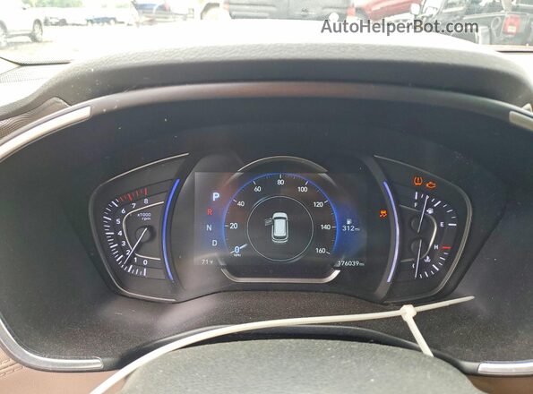 5NMS33AD4KH042161 2019 HYUNDAI SANTA Red Սարքավորումների վահանակի տեսք