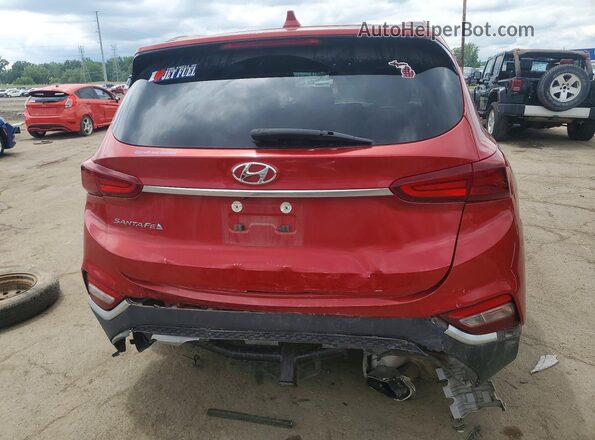 5NMS33AD4KH042161 2019 HYUNDAI SANTA Red Հետևի տեսք