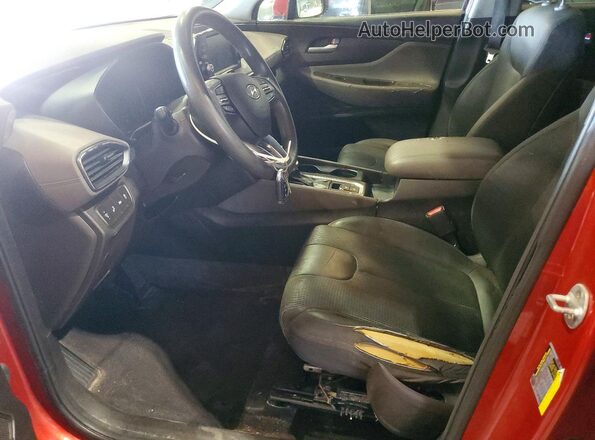 5NMS33AD4KH057095 2019 HYUNDAI SANTA Красный Вид салона спереди
