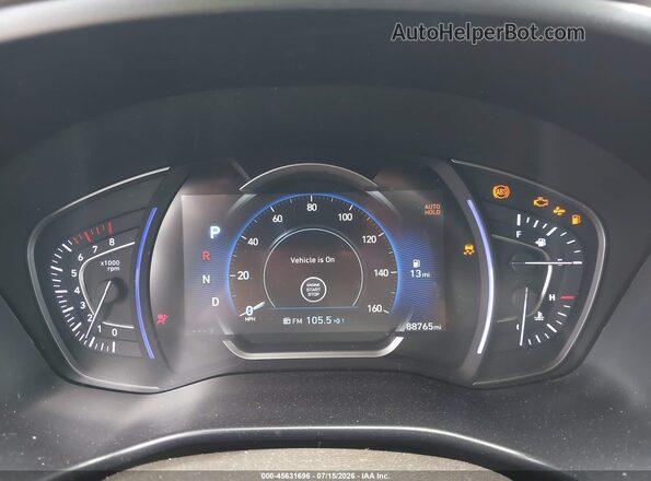 5NMS33AD4KH098813 2019 HYUNDAI SANTA FE White Вид задніх сидінь