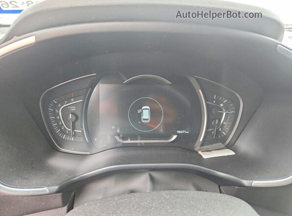 5NMS33AD4KH110006 2019 HYUNDAI SANTA Blue Սարքավորումների վահանակի տեսք
