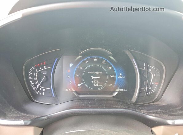 5NMS33AD5LH234724 2020 HYUNDAI SANTA Белый Вид щитка приборов