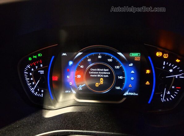 5NMS33AD6KH049841 2019 HYUNDAI SANTA Gray Widok zestawu wskaźników
