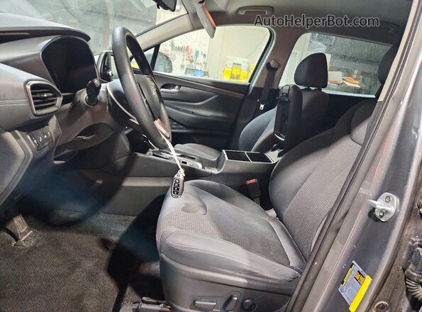 5NMS33AD6KH049841 2019 HYUNDAI SANTA Gray Widok wnętrza z przodu