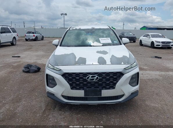 5NMS33AD6KH085755 2019 HYUNDAI SANTA FE White Instrument cluster view