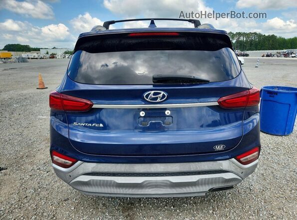 5NMS33AD6LH175294 2020 HYUNDAI SANTA Blue Rear view