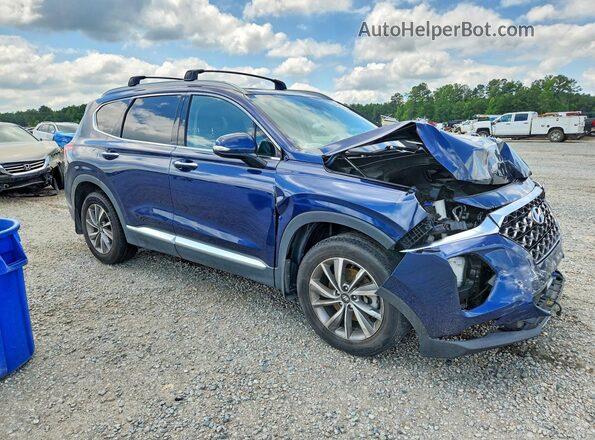 5NMS33AD6LH175294 2020 HYUNDAI SANTA Blue Front right