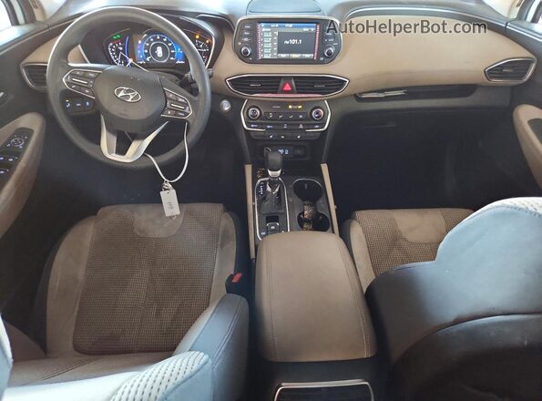 5NMS33AD7KH022390 2019 HYUNDAI SANTA Белый Вид панели приборов
