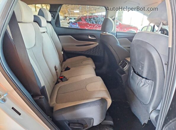 5NMS33AD7KH022390 2019 HYUNDAI SANTA Белый Вид задней части салона