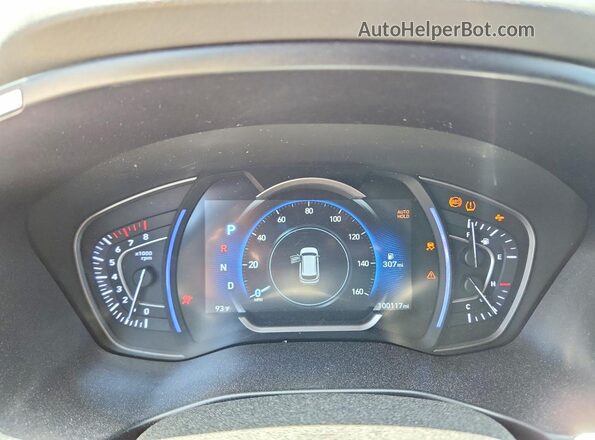 5NMS33AD7KH042123 2019 HYUNDAI SANTA Black ხელსაწყოთა პანელის ხედი